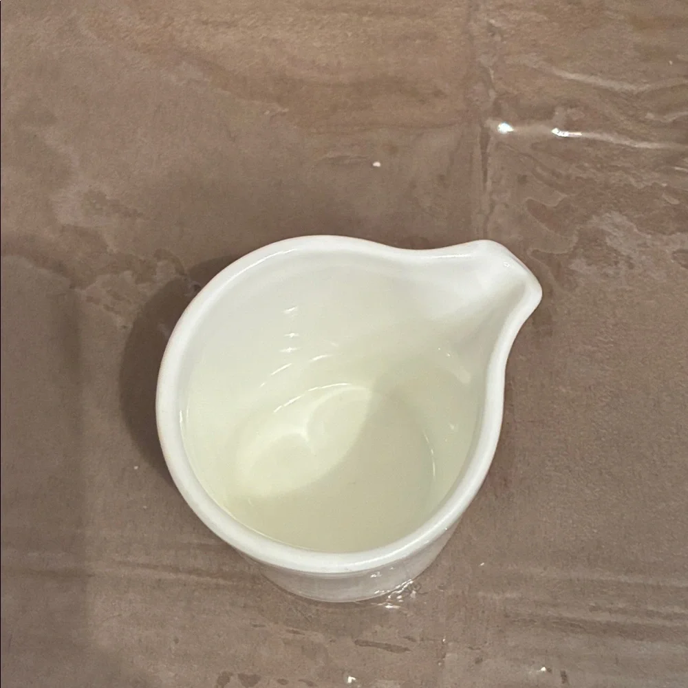 Fortress Fortaluxe White Ceramic Creamer Pitcher